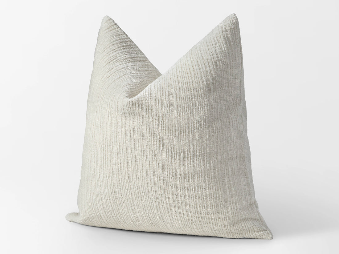 Ivory Textured Cozy Pillow Cover
