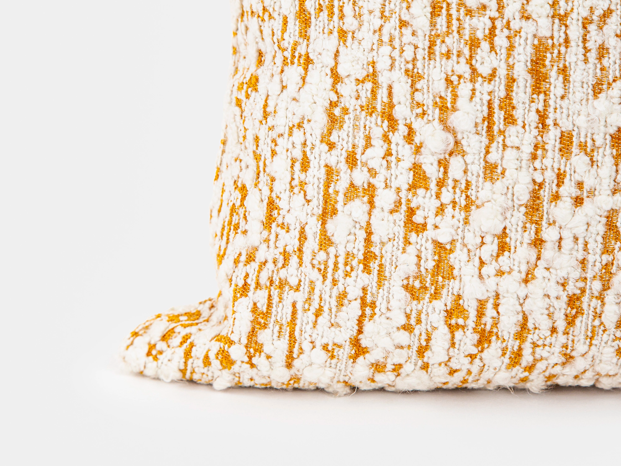 Ivory Flame Textured Pillow Cover