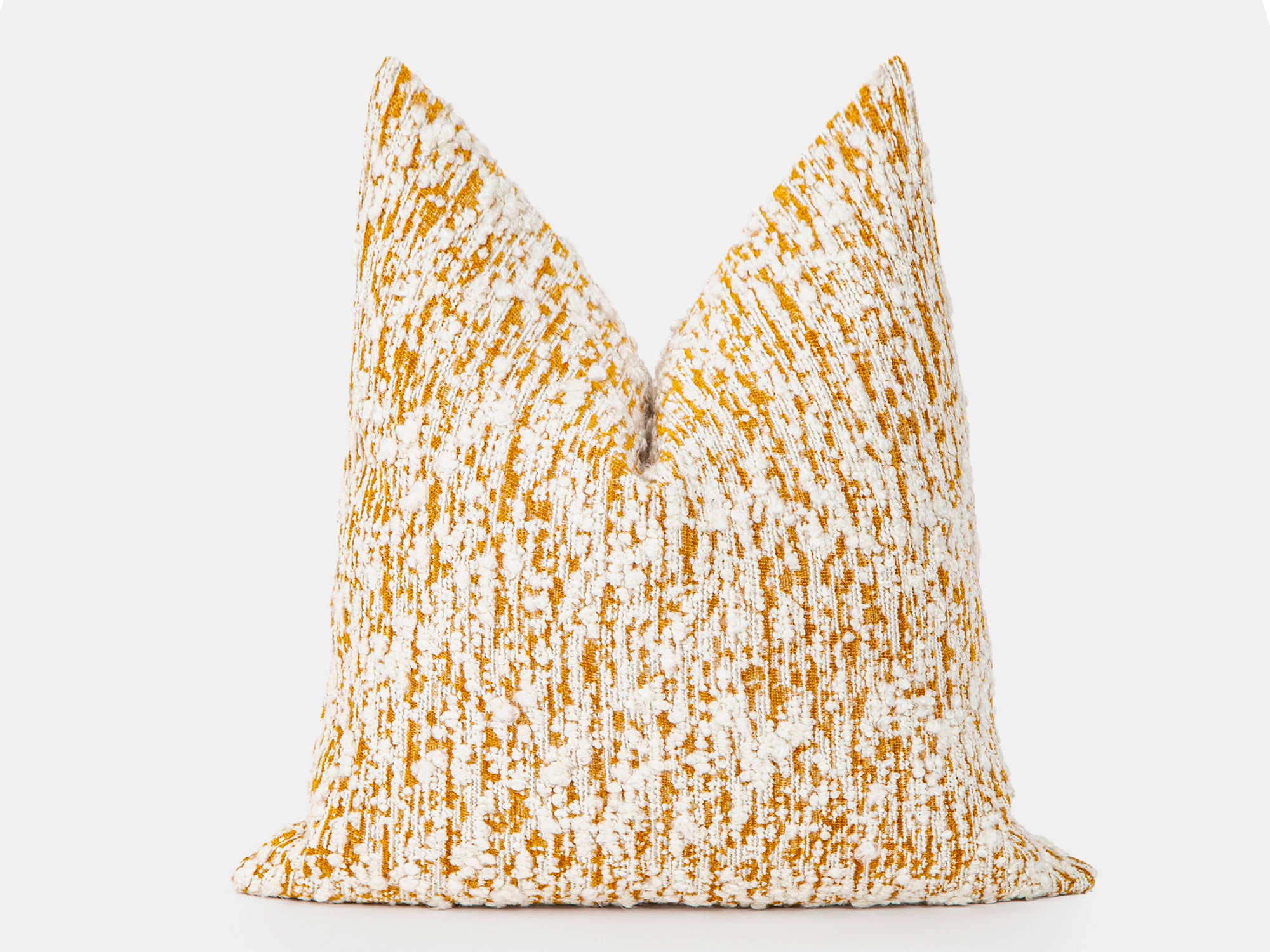 Ivory Flame Textured Pillow Cover