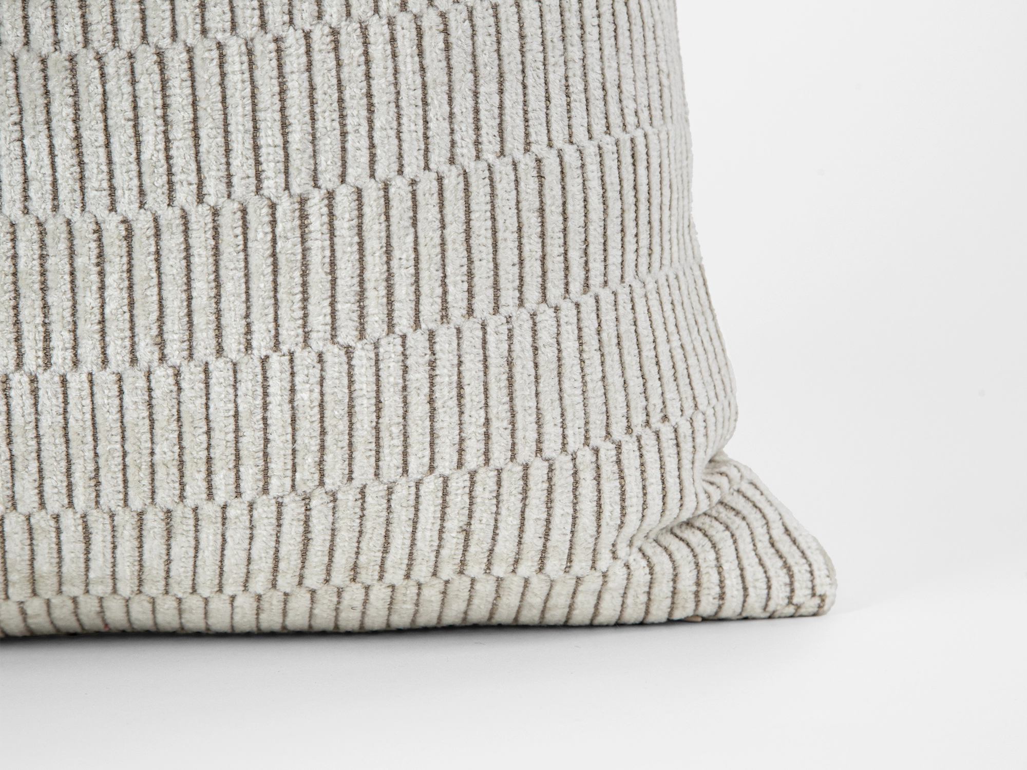 Ivory Linear Textured Pillow Cover