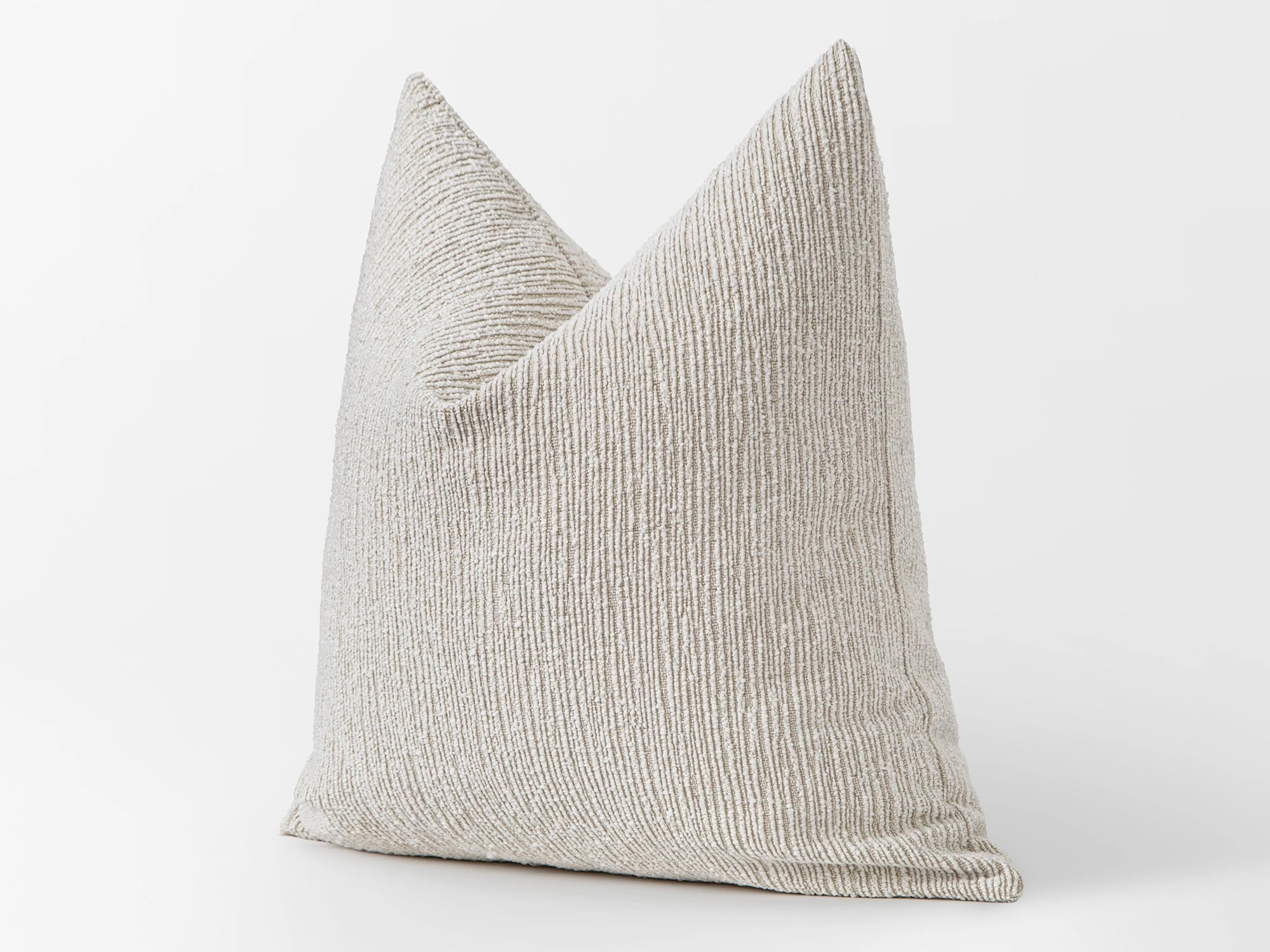 Ivory Linear Textured Pillow Cover - District