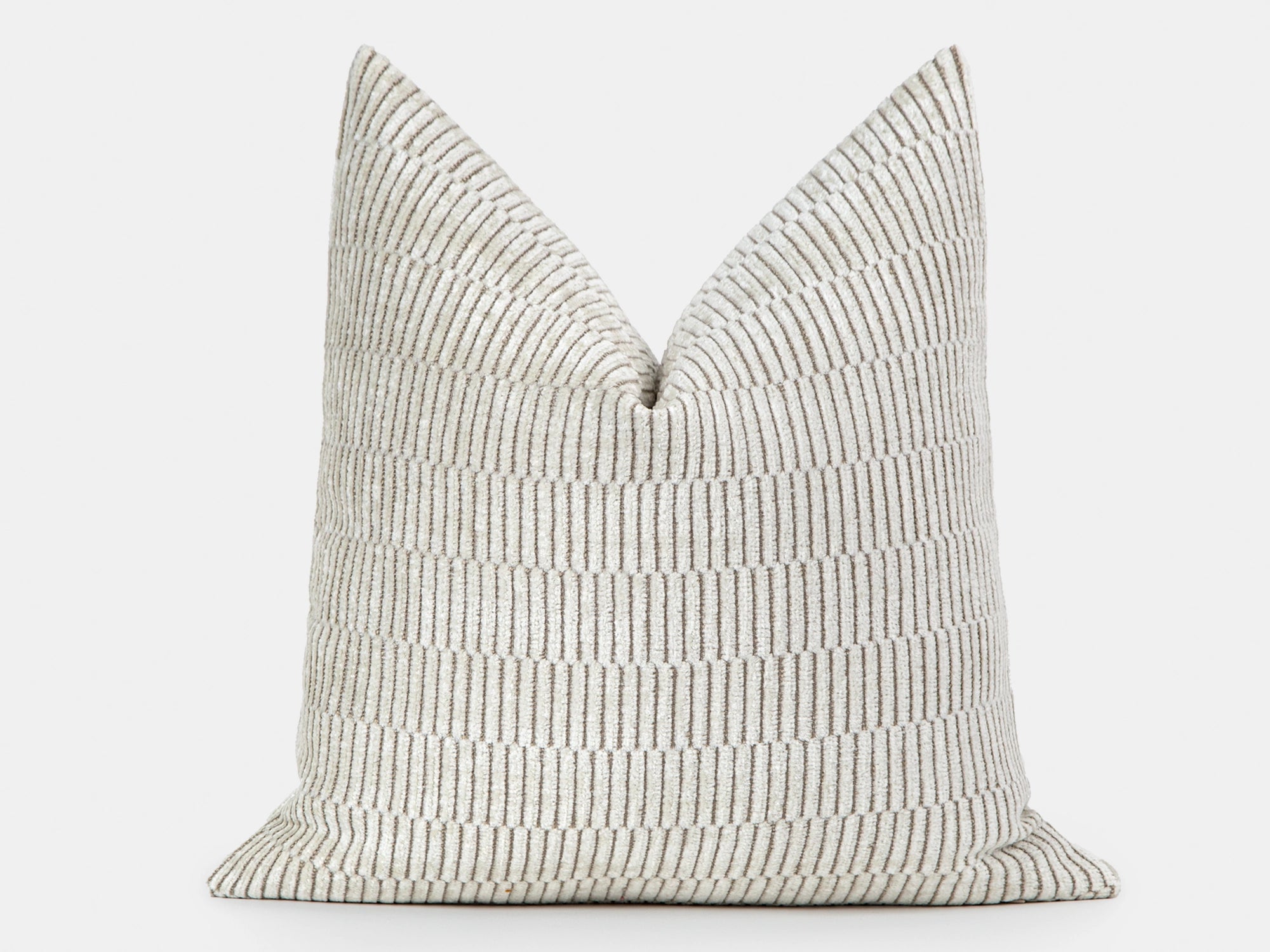 Ivory Linear Textured Pillow Cover