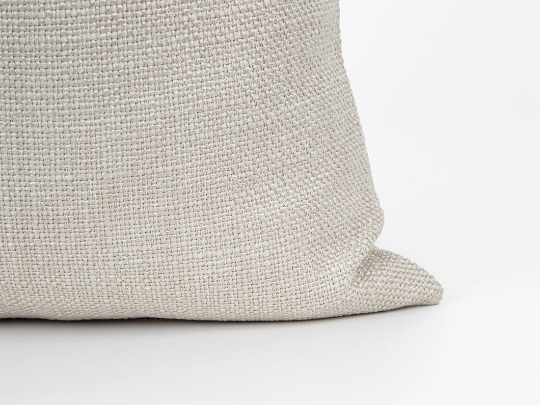 Ivory Linen Pillow Cover