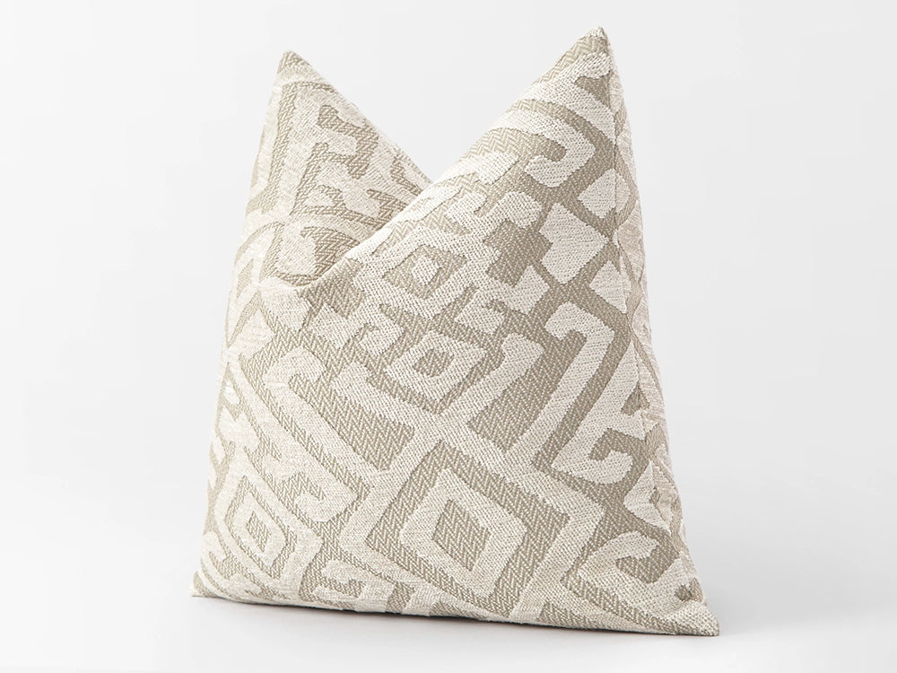 Ivory Ethnic Boho Soft Pillow Cover