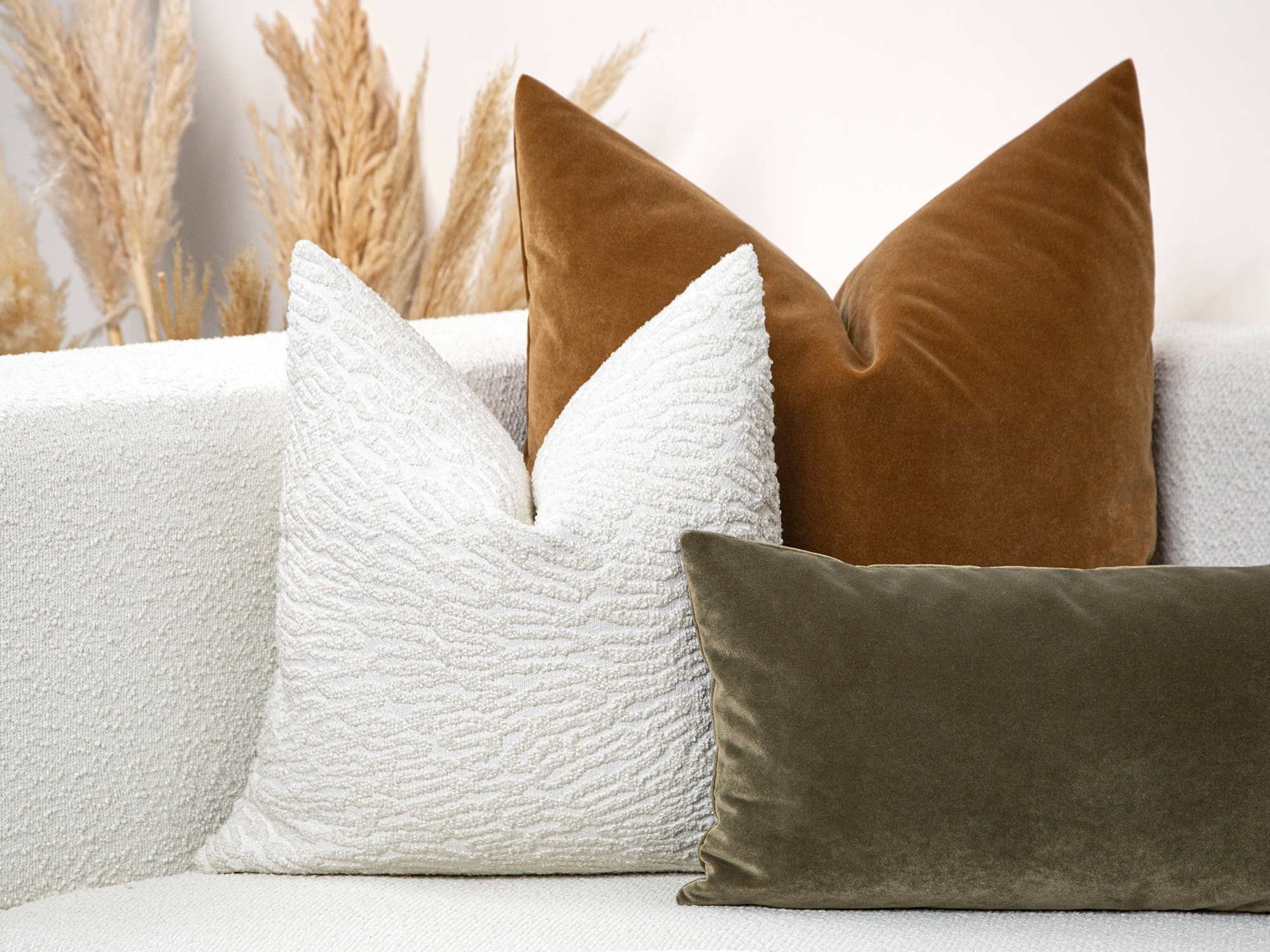 Ivory Tactile Abstract Pillow Cover