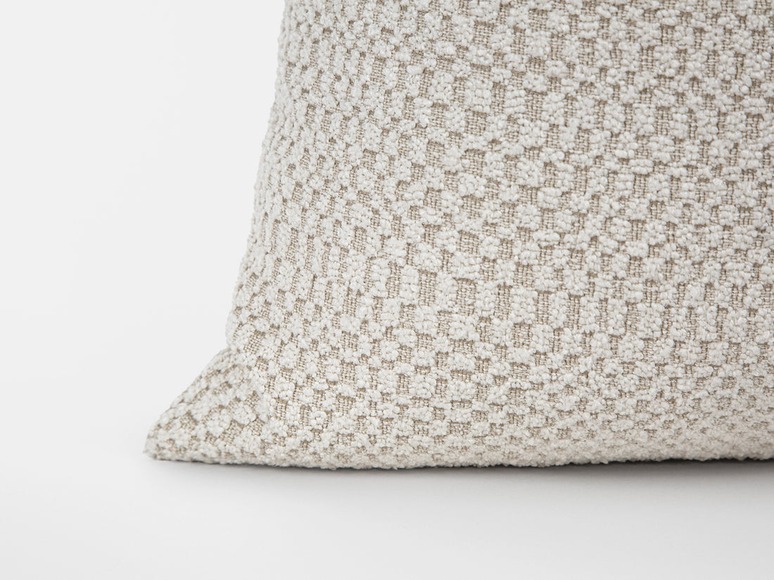 Ivory Tactile Textured Pillow Cover - District