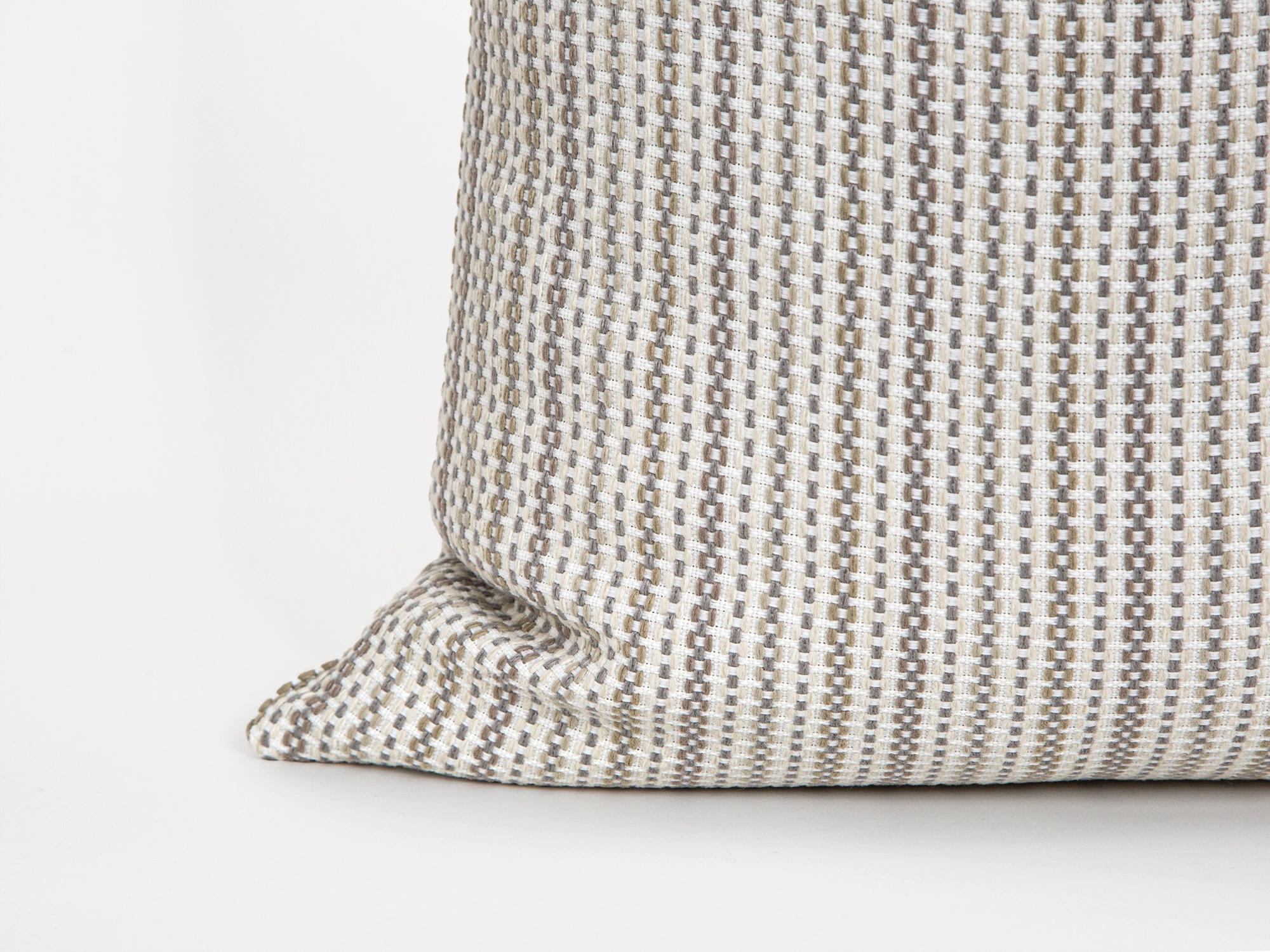 Ivory Stripe Woven Pillow Cover