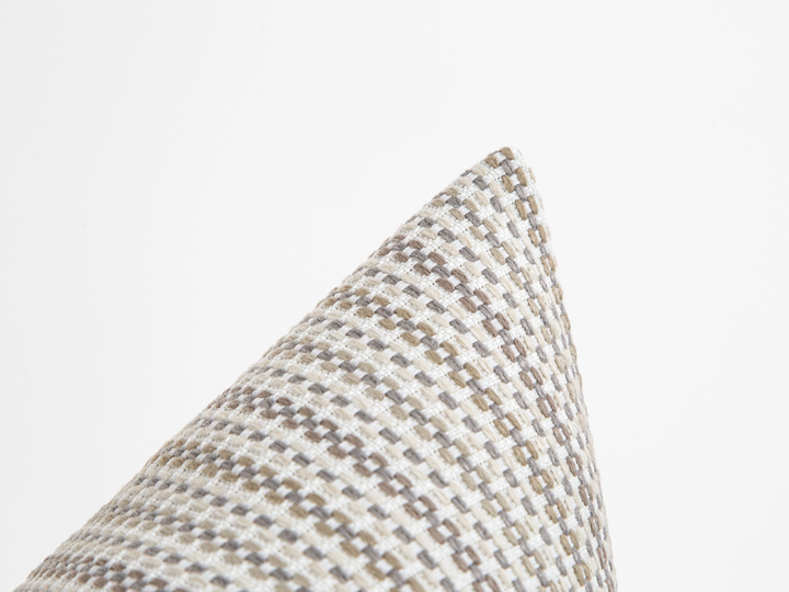 Ivory Stripe Woven Pillow Cover