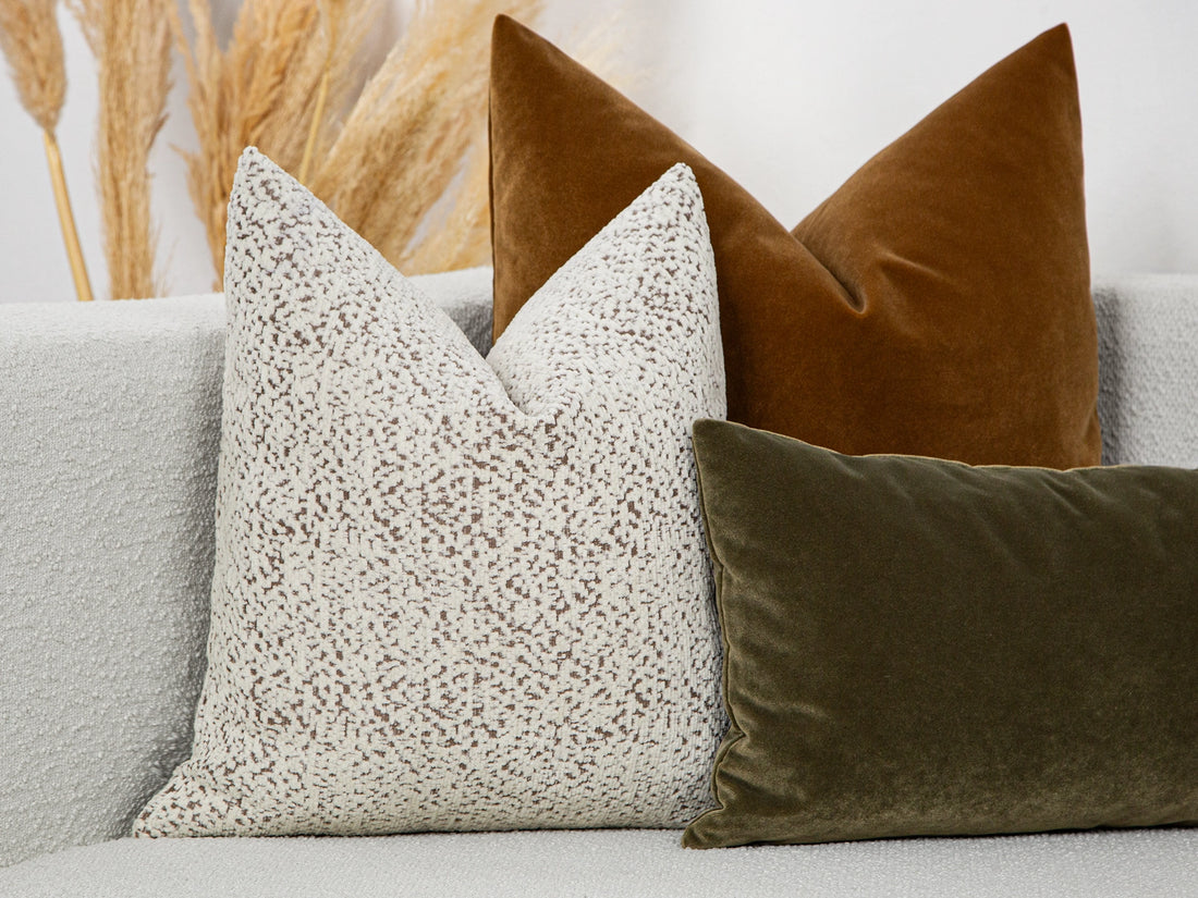 Ivory Plush Textured Pillow Cover – Haven