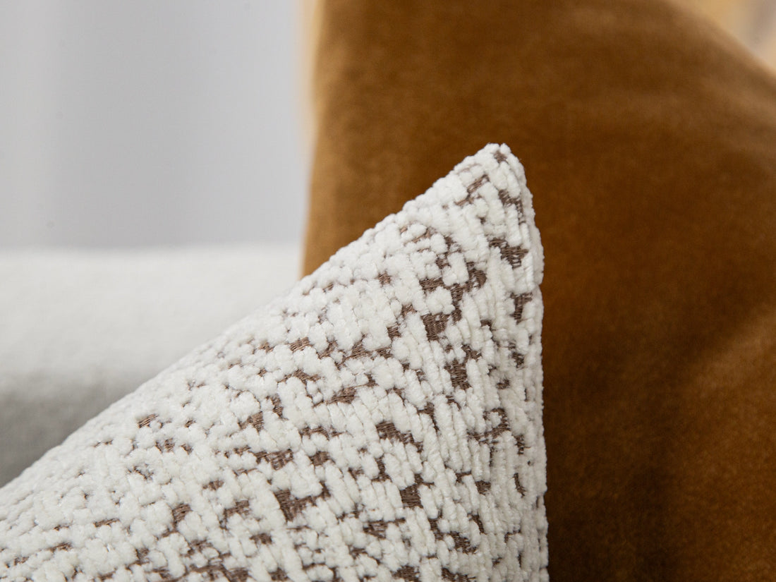 Ivory Plush Textured Pillow Cover – Haven
