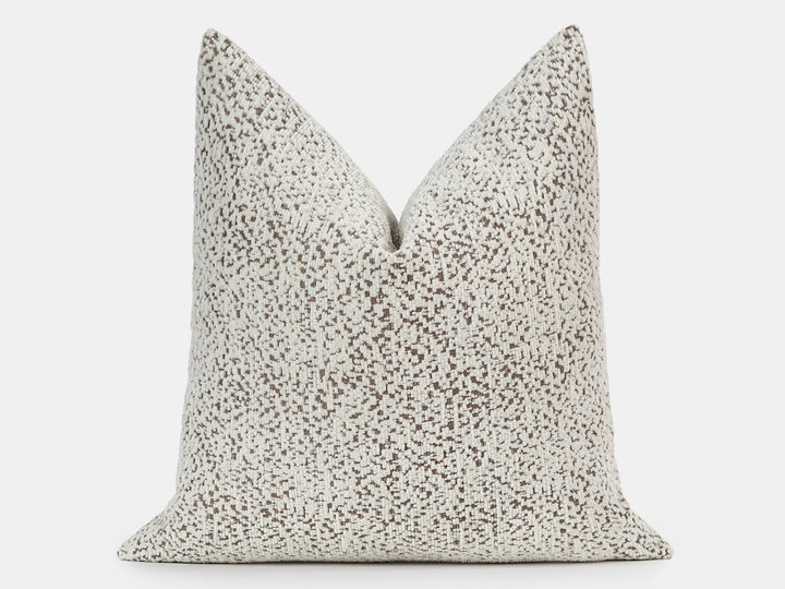 Ivory Plush Textured Pillow Cover – Haven