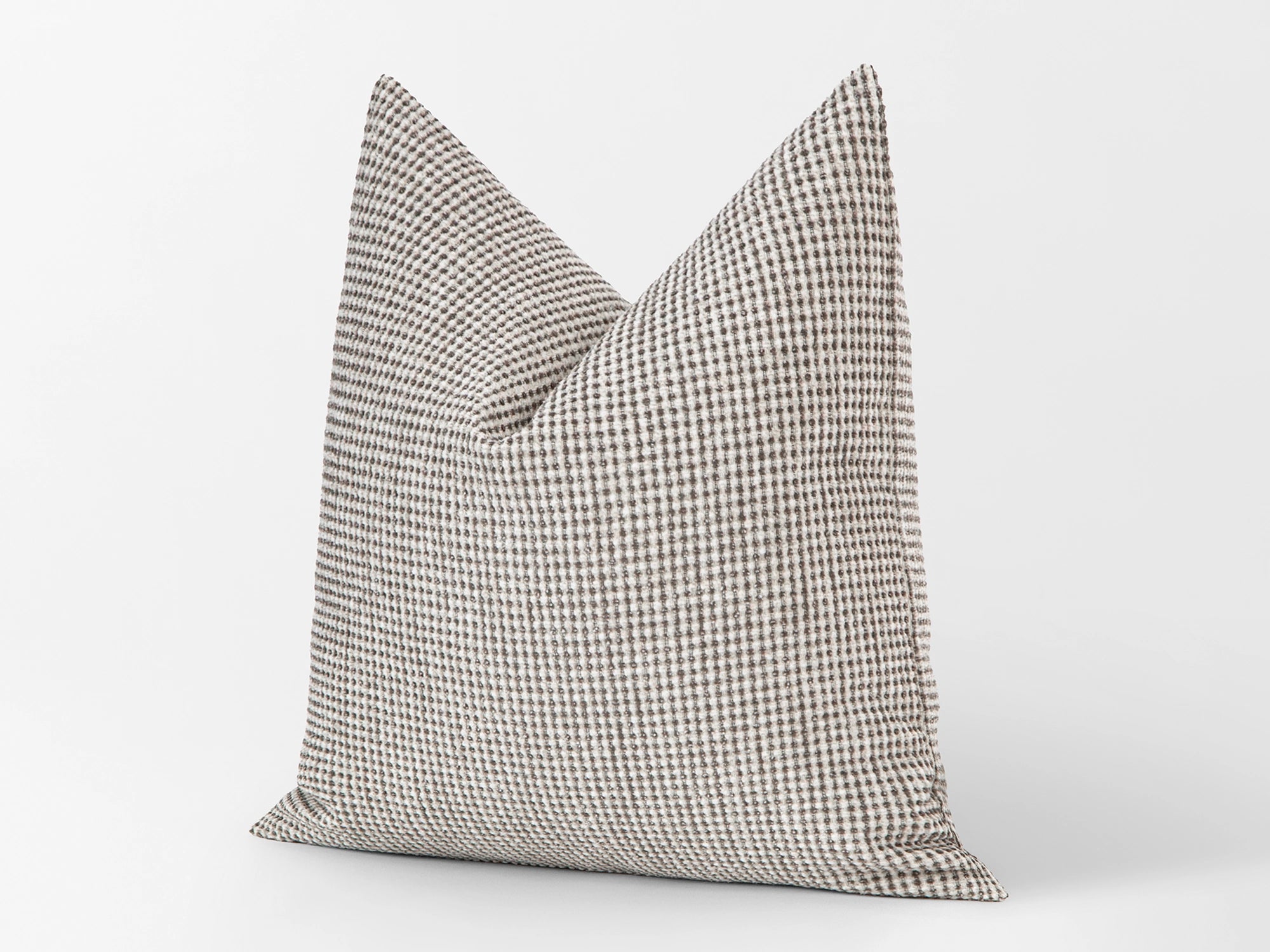 Ivory and Taupe Spotted Pillow Cover