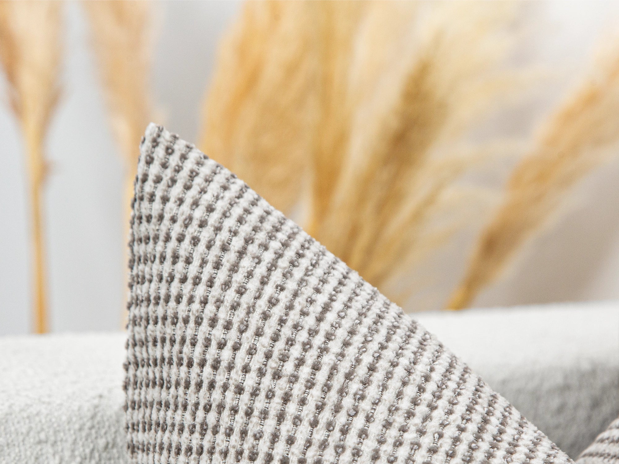 Ivory and Taupe Spotted Pillow Cover