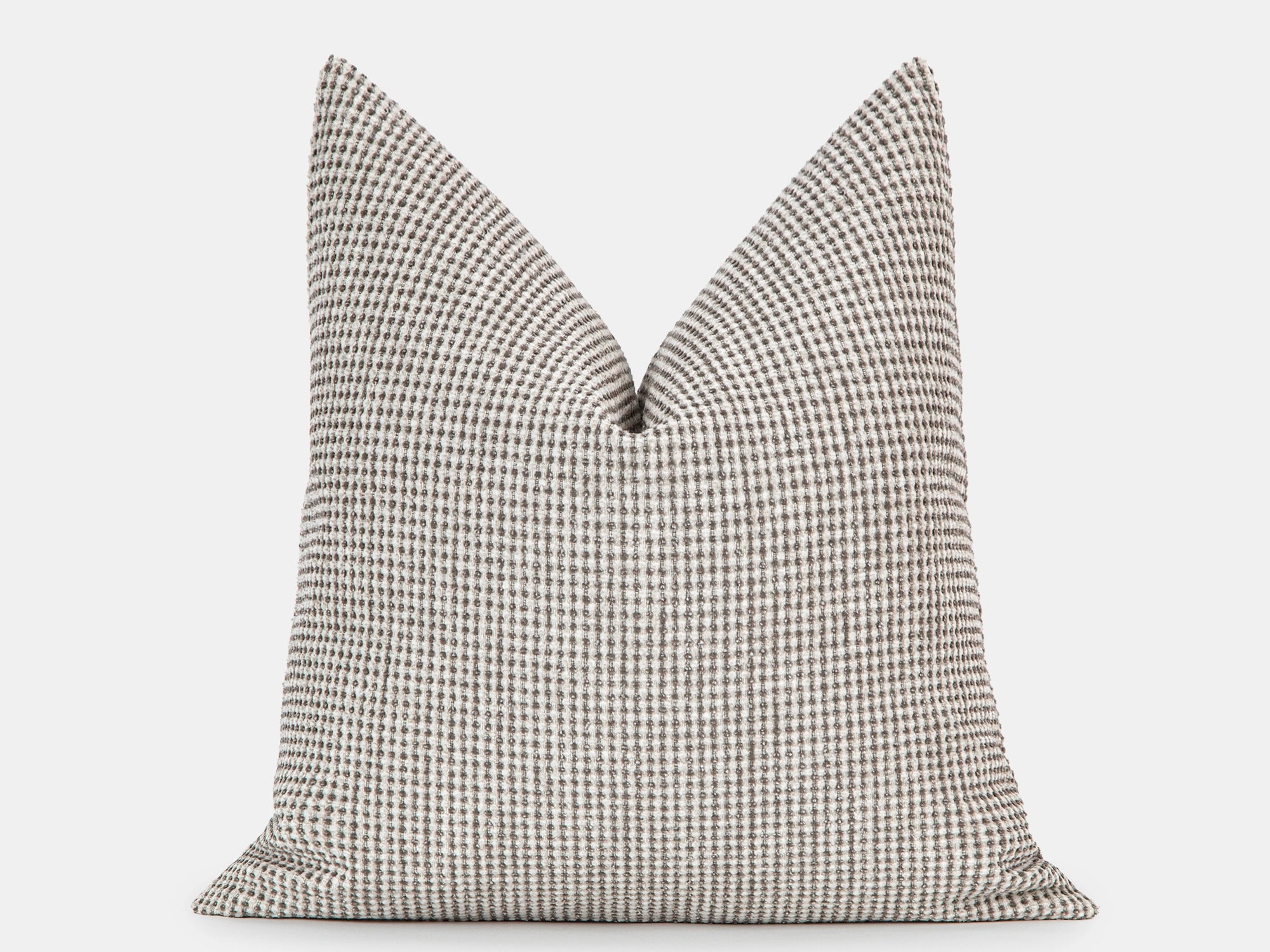 Ivory and Taupe Spotted Pillow Cover
