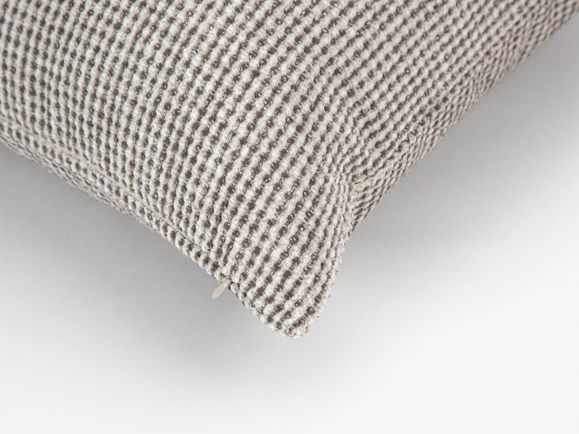 Ivory and Taupe Spotted Pillow Cover