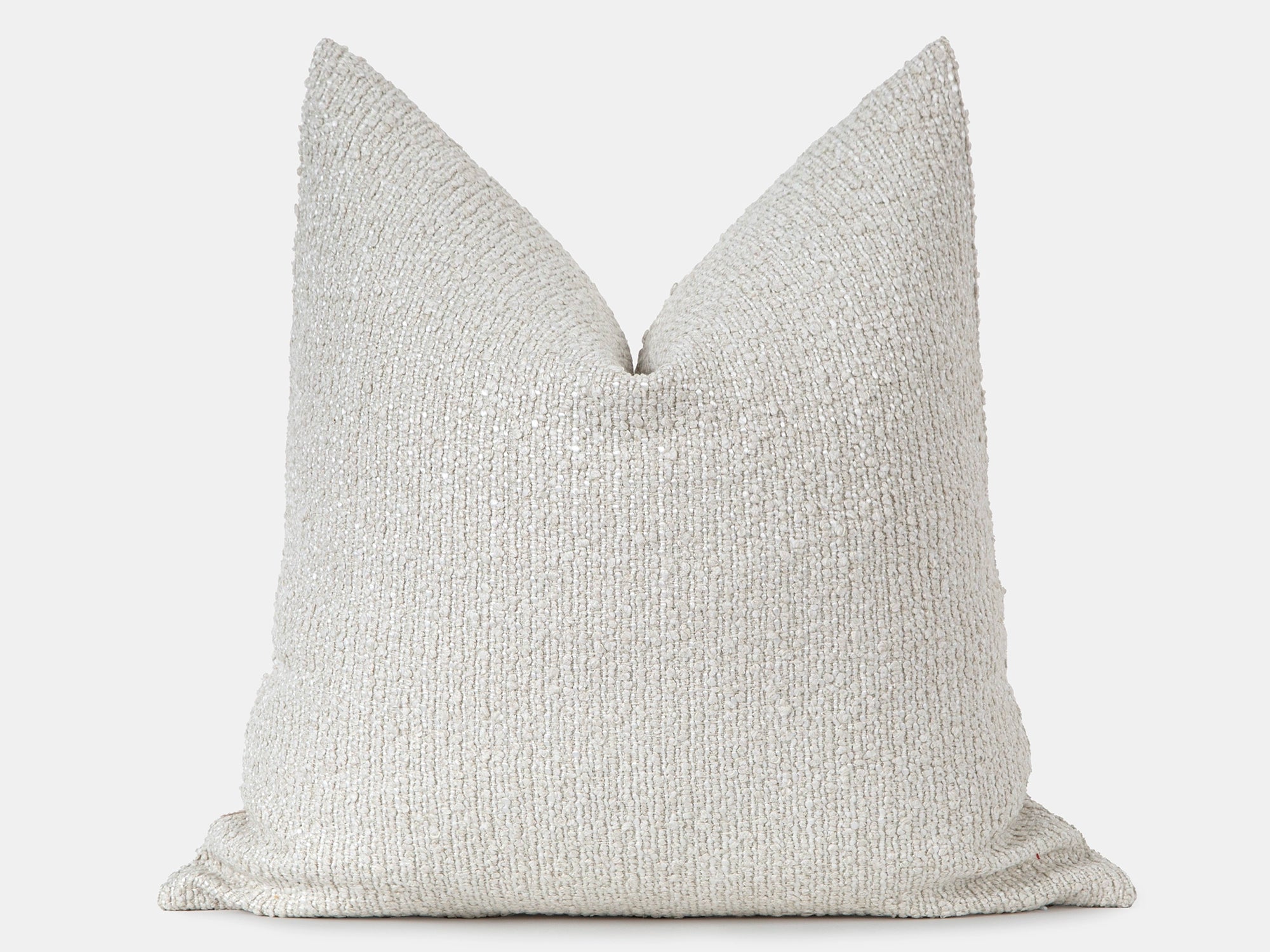 Ivory Striped Boucle Pillow Cover