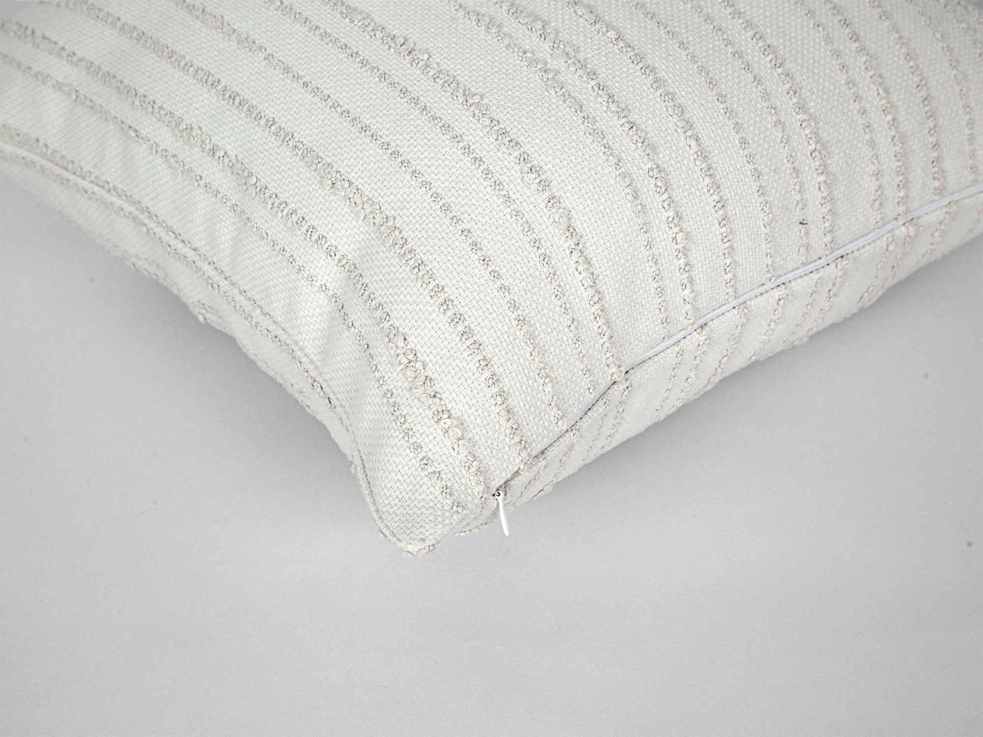 Ivory Artisan Textured Pillow Cover
