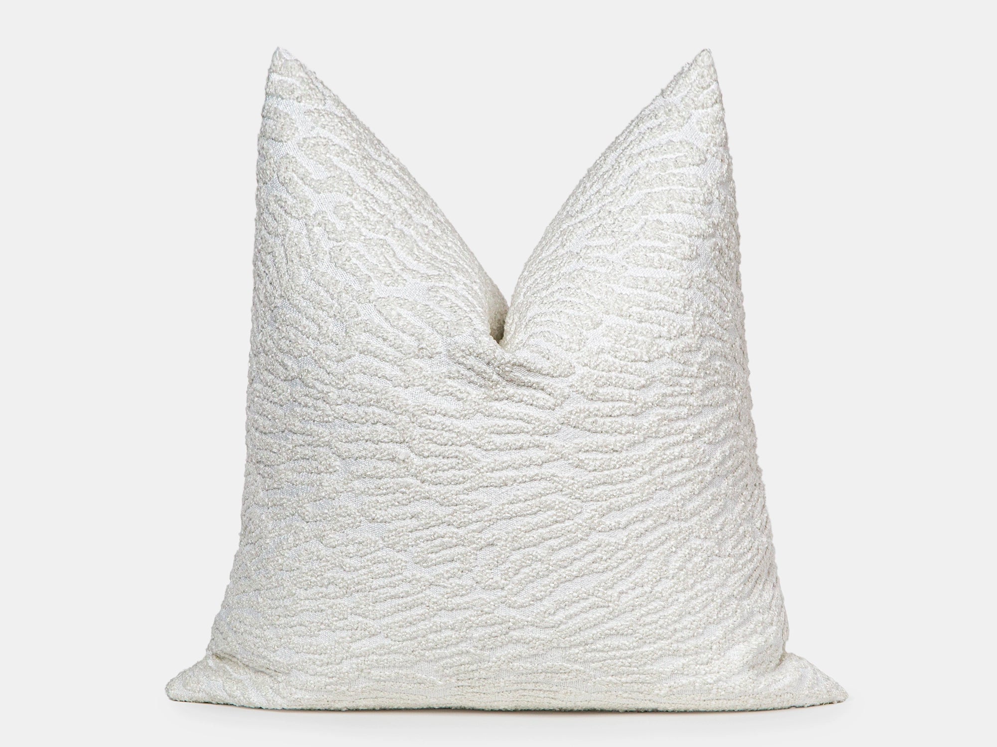 Ivory Tactile Abstract Pillow Cover