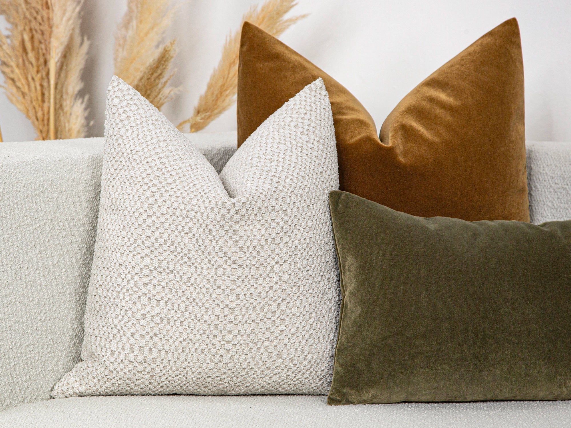 Ivory Tactile Textured Pillow Cover - District
