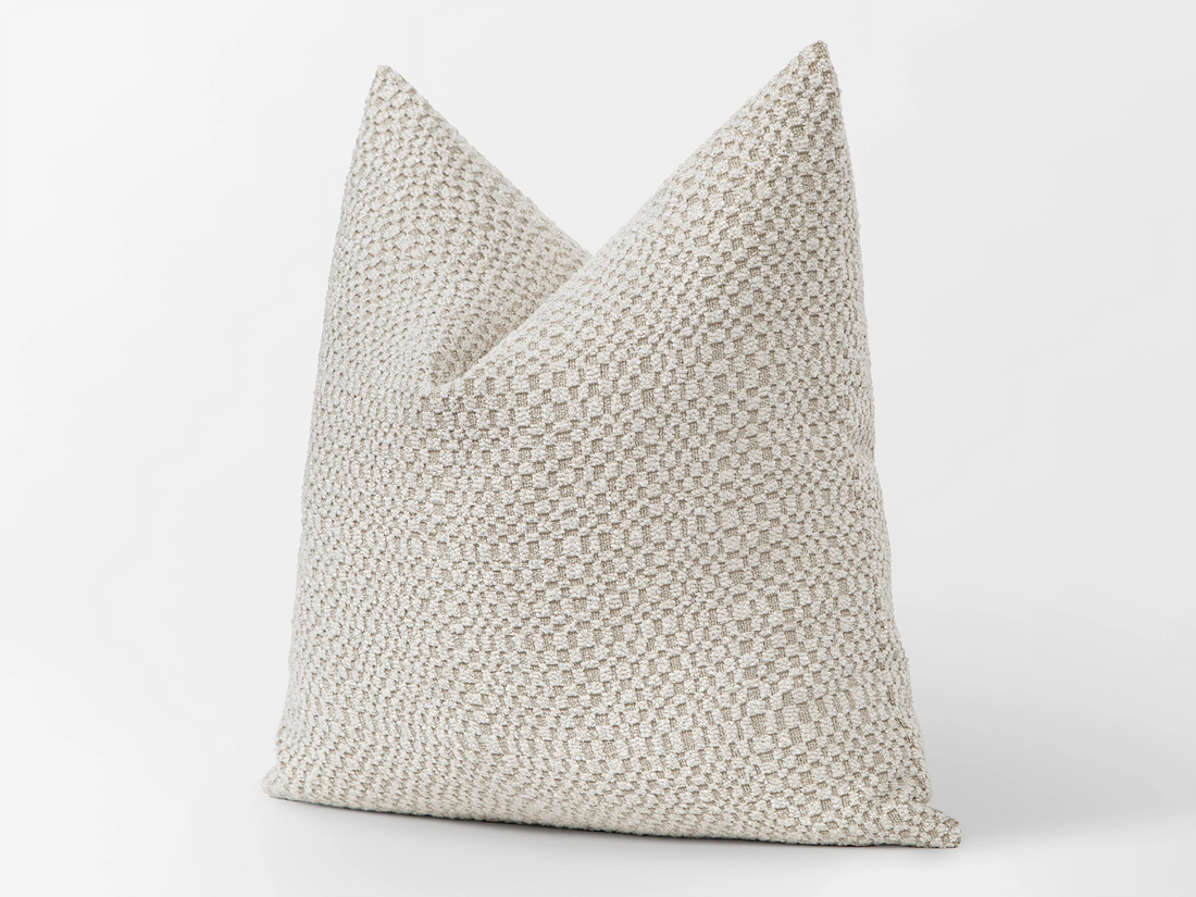 Ivory Tactile Textured Pillow Cover - District