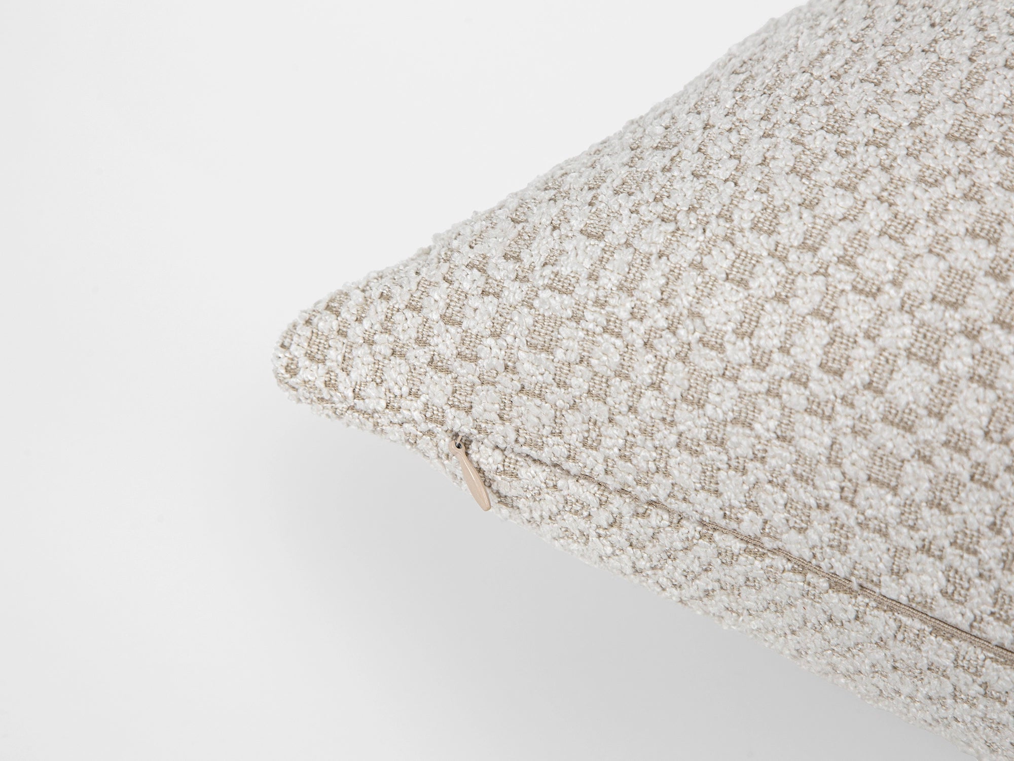 Ivory Tactile Textured Pillow Cover - District
