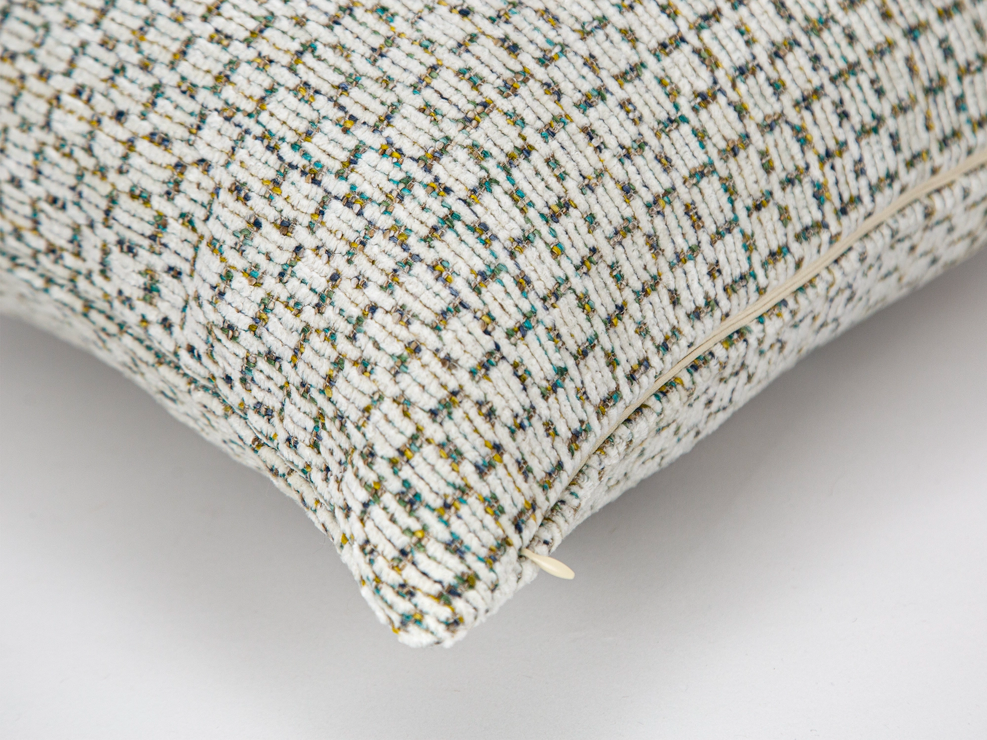 Ivory Layered Woven Pillow Cover