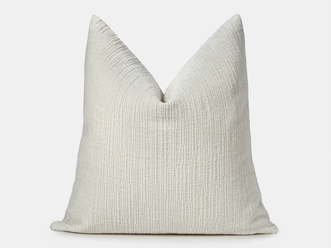 Ivory Textured Cozy Pillow Cover