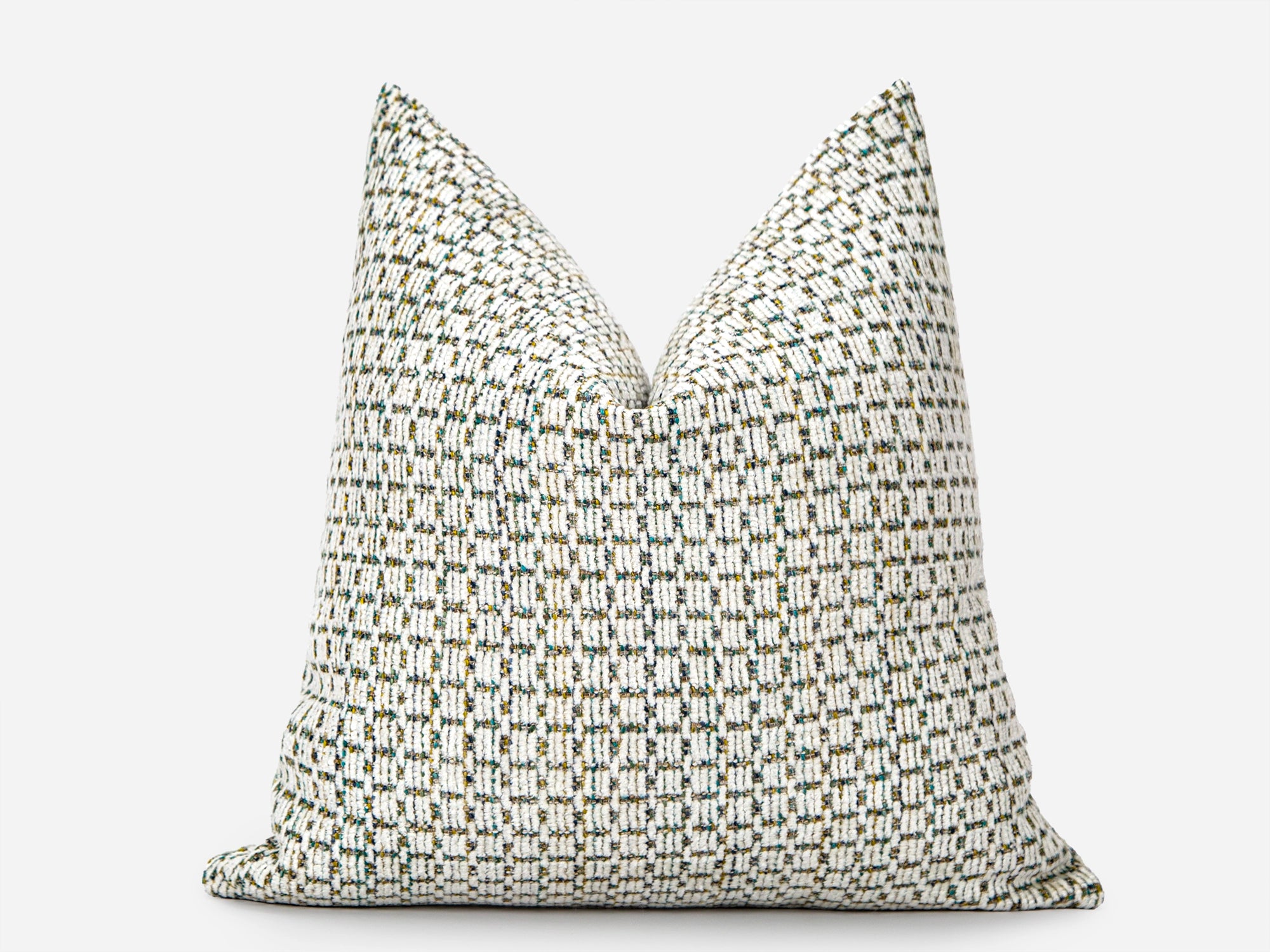 Ivory Layered Woven Pillow Cover