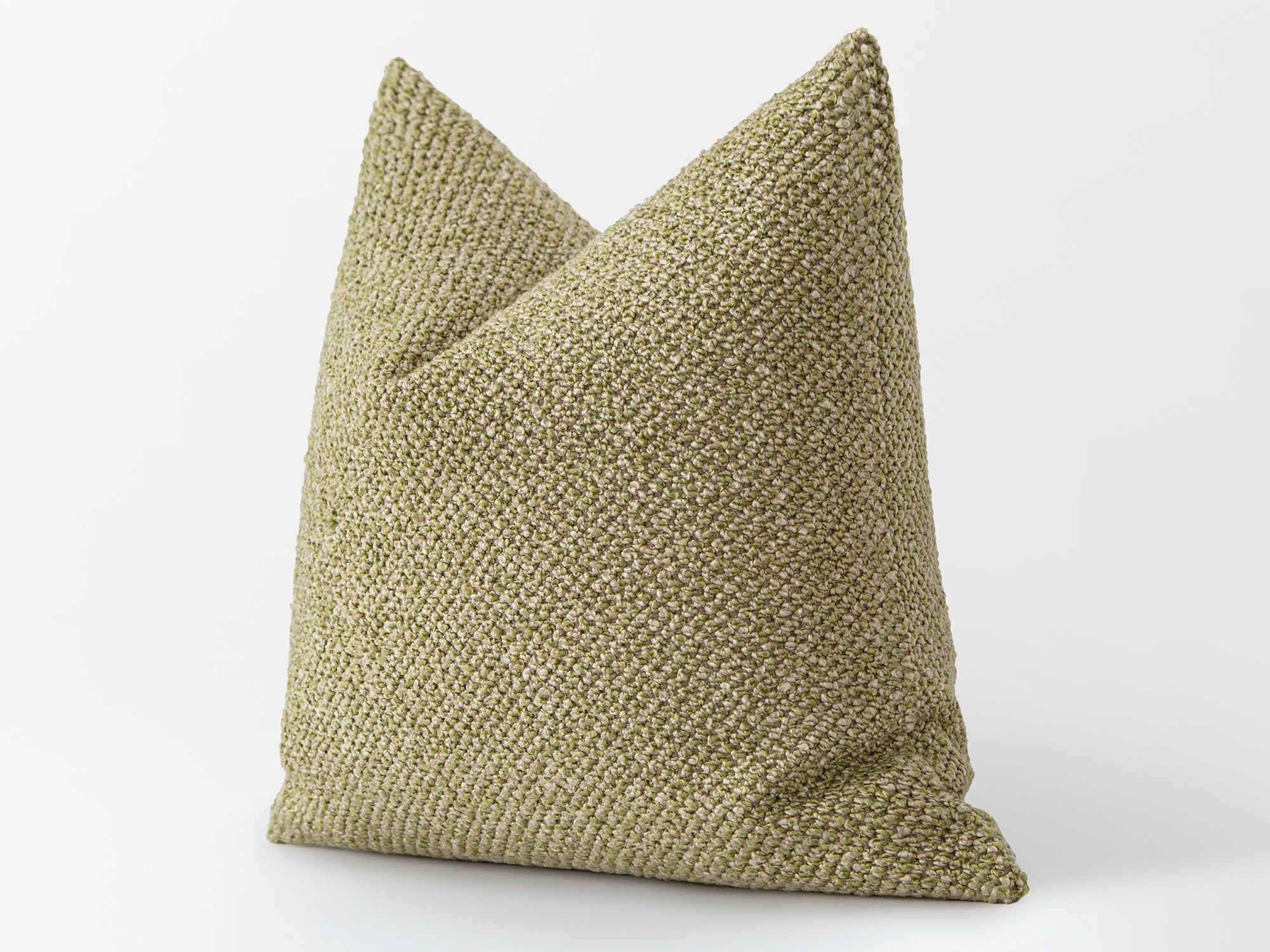 Khaki Textured Pillow Cover