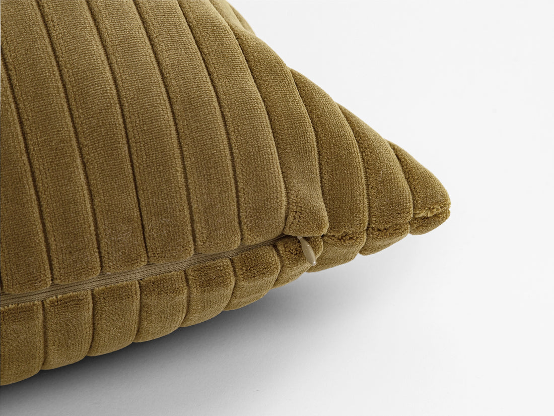 Khaki Corduroy Velvet Pillow Cover