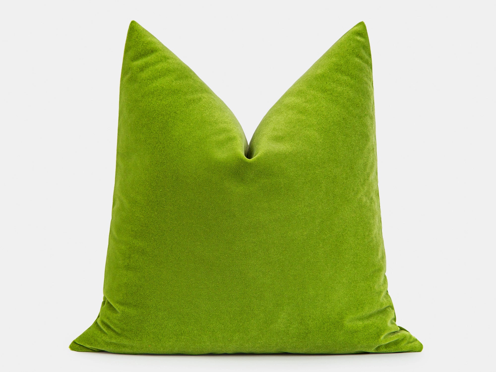 Kiwi Green Velvet Pillow Cover