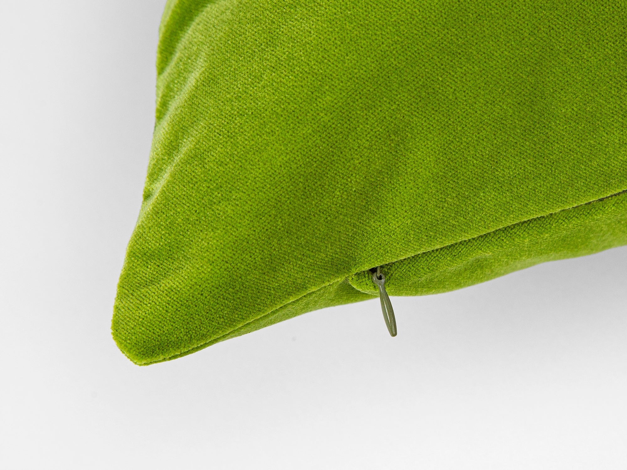 Kiwi Green Velvet Pillow Cover
