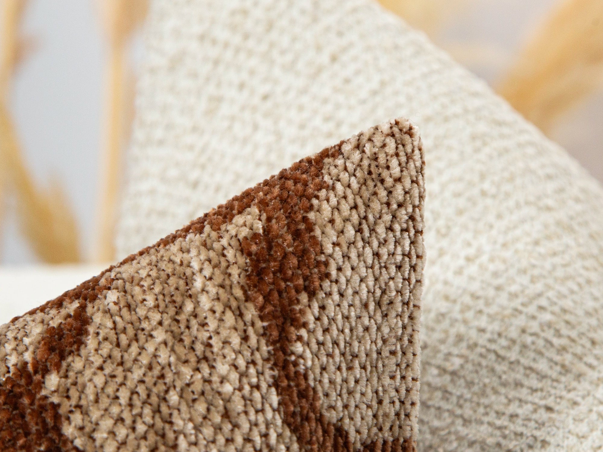 Latte Brown Abstract Leopard Pillow Cover