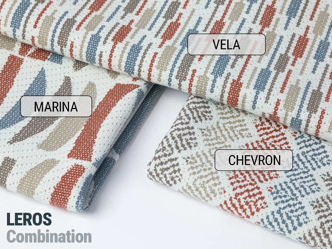 Geometric Outdoor Upholstery Fabrics - 8 Color Options