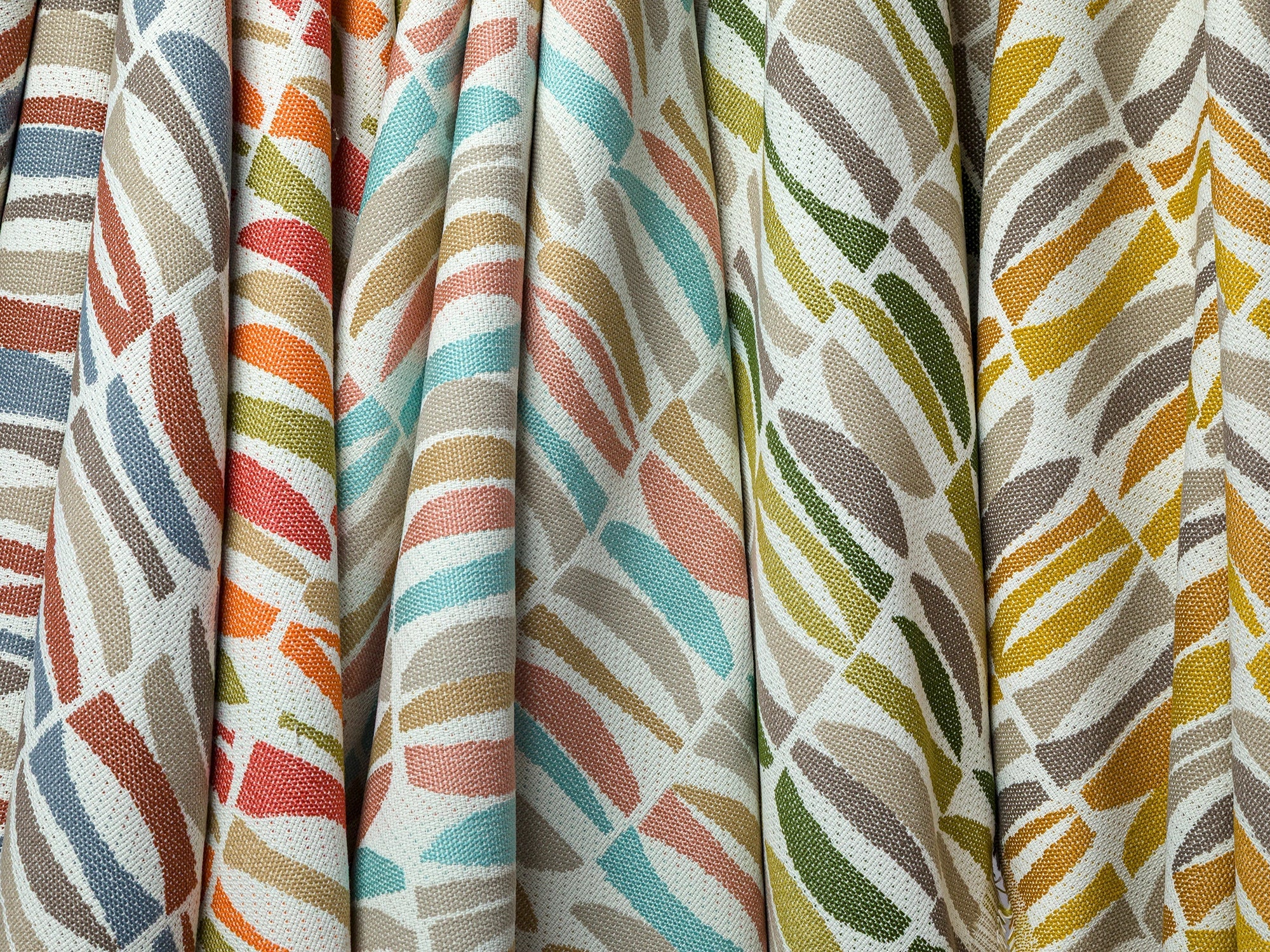 Geometric Outdoor Upholstery Fabrics - 8 Color Options