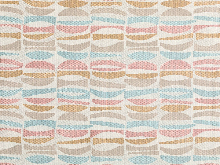 Light Blue Geometric Outdoor Upholstery Fabric