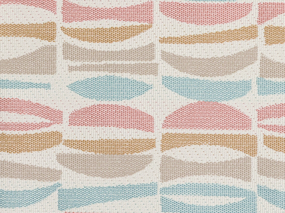 Light Blue Geometric Outdoor Upholstery Fabric