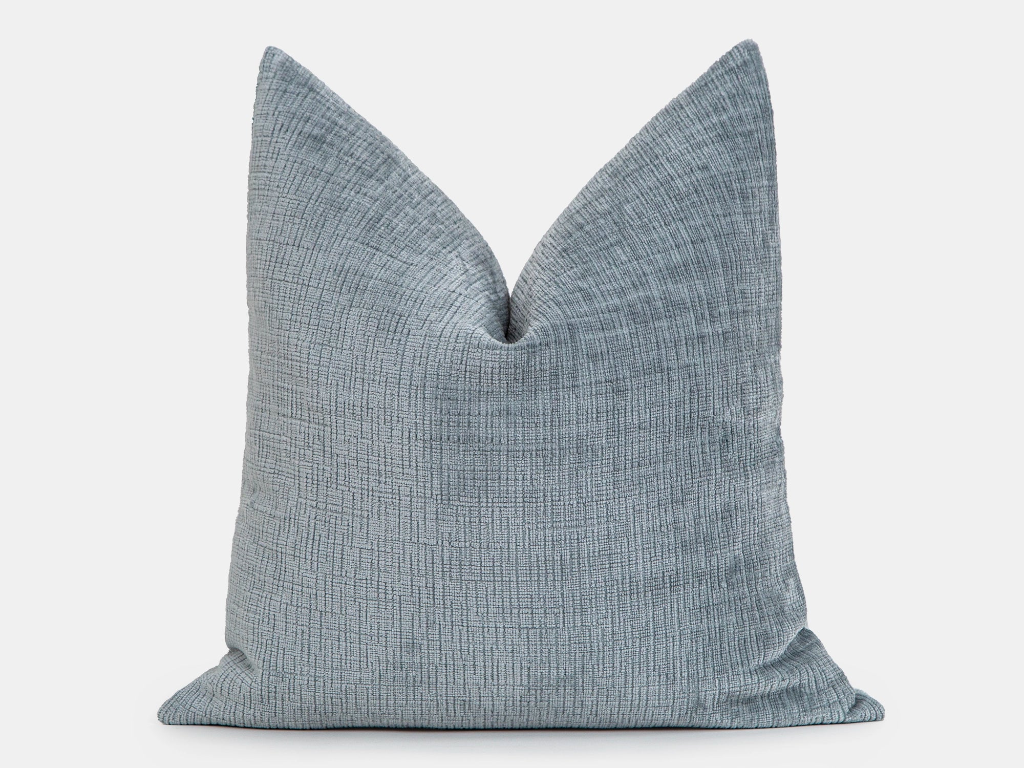 Light Blue Chenille Pillow Cover - Cozy