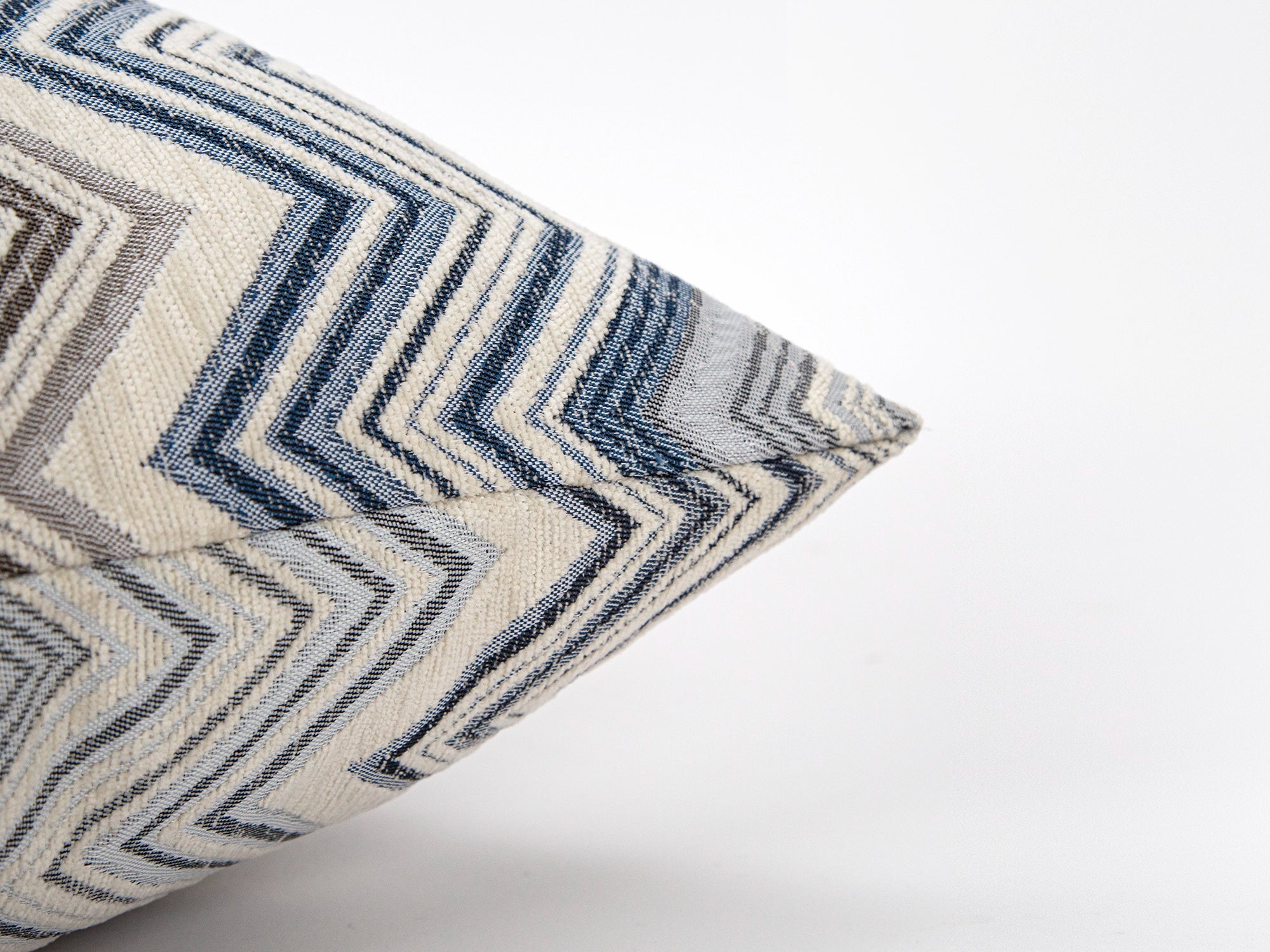 Indigo Chevron Pillow Cover