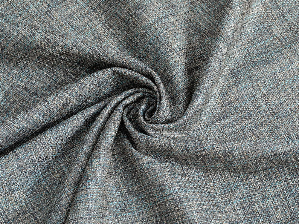 Light Blue Woven Upholstery Fabric - Harvest