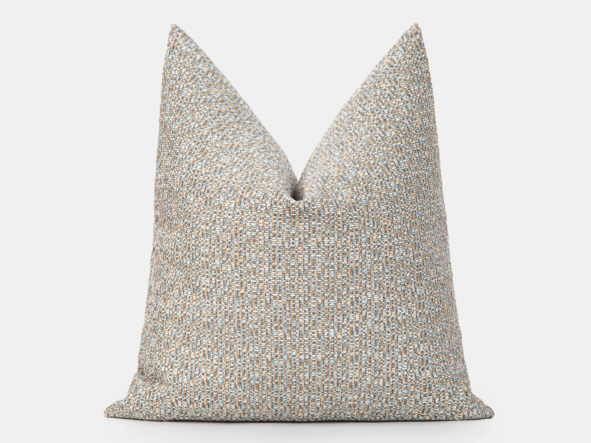 Light Blue Woven Pillow Cover – Melange