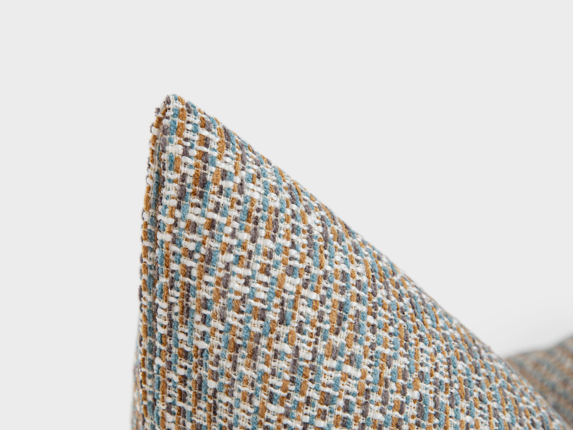 Light Blue Woven Pillow Cover – Melange