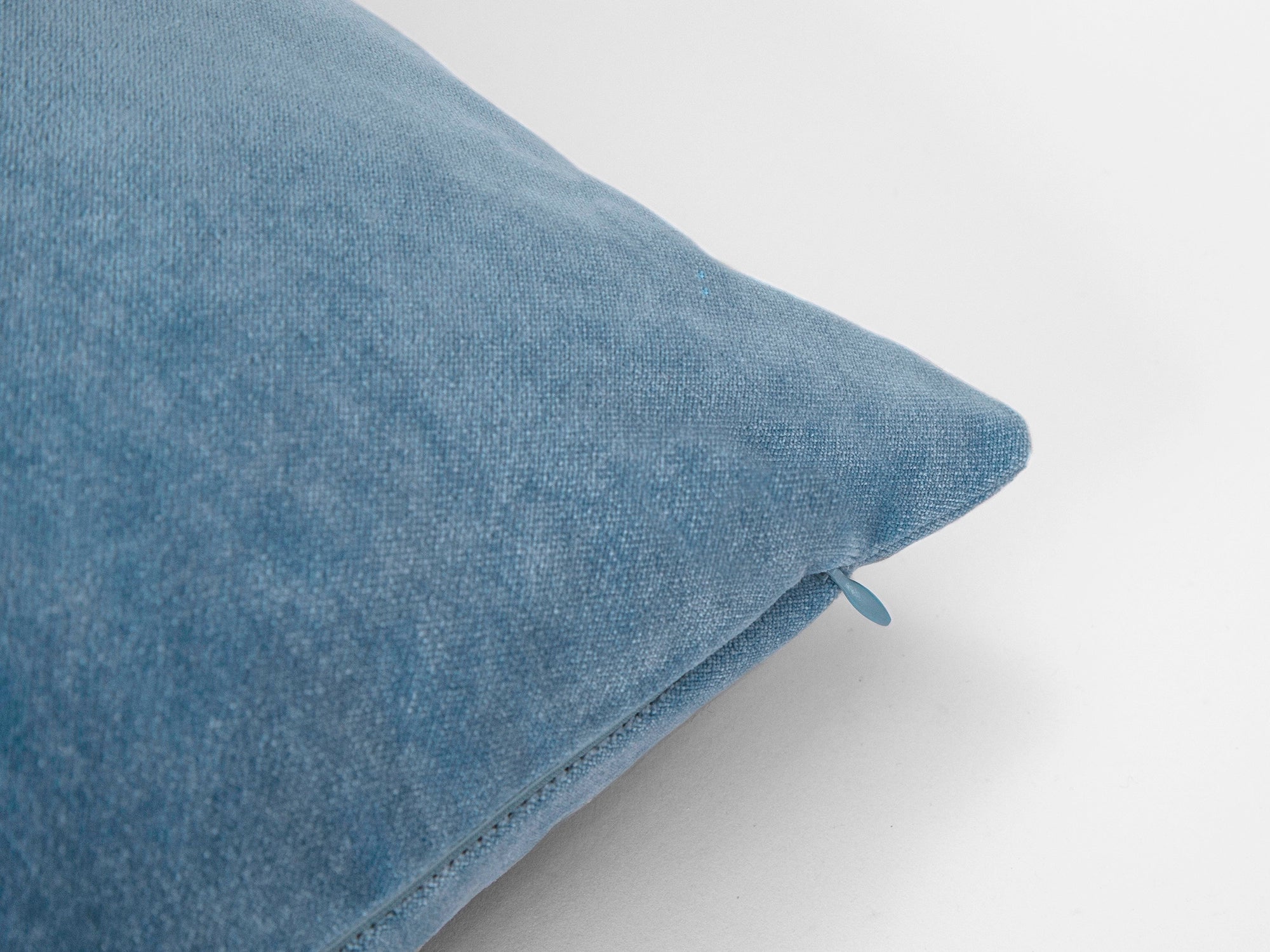 Sky Blue Velvet Pillow Cover
