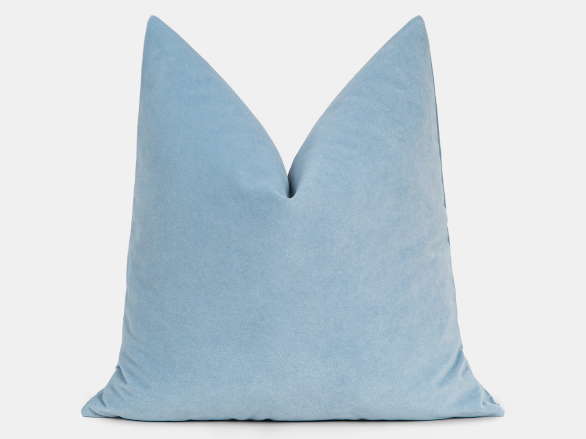 Light Blue Velvet Pillow Cover