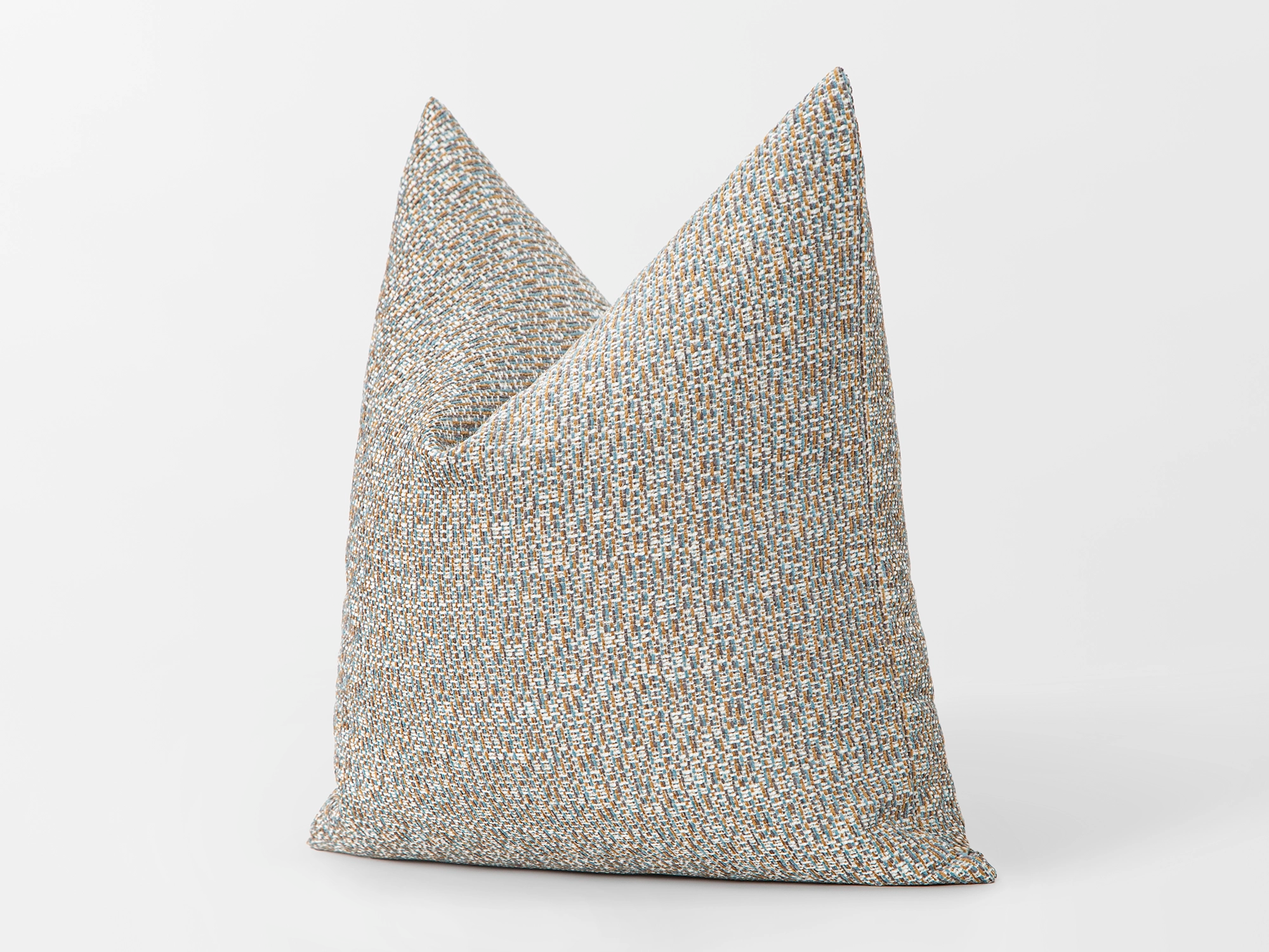 Light Blue Woven Pillow Cover – Melange