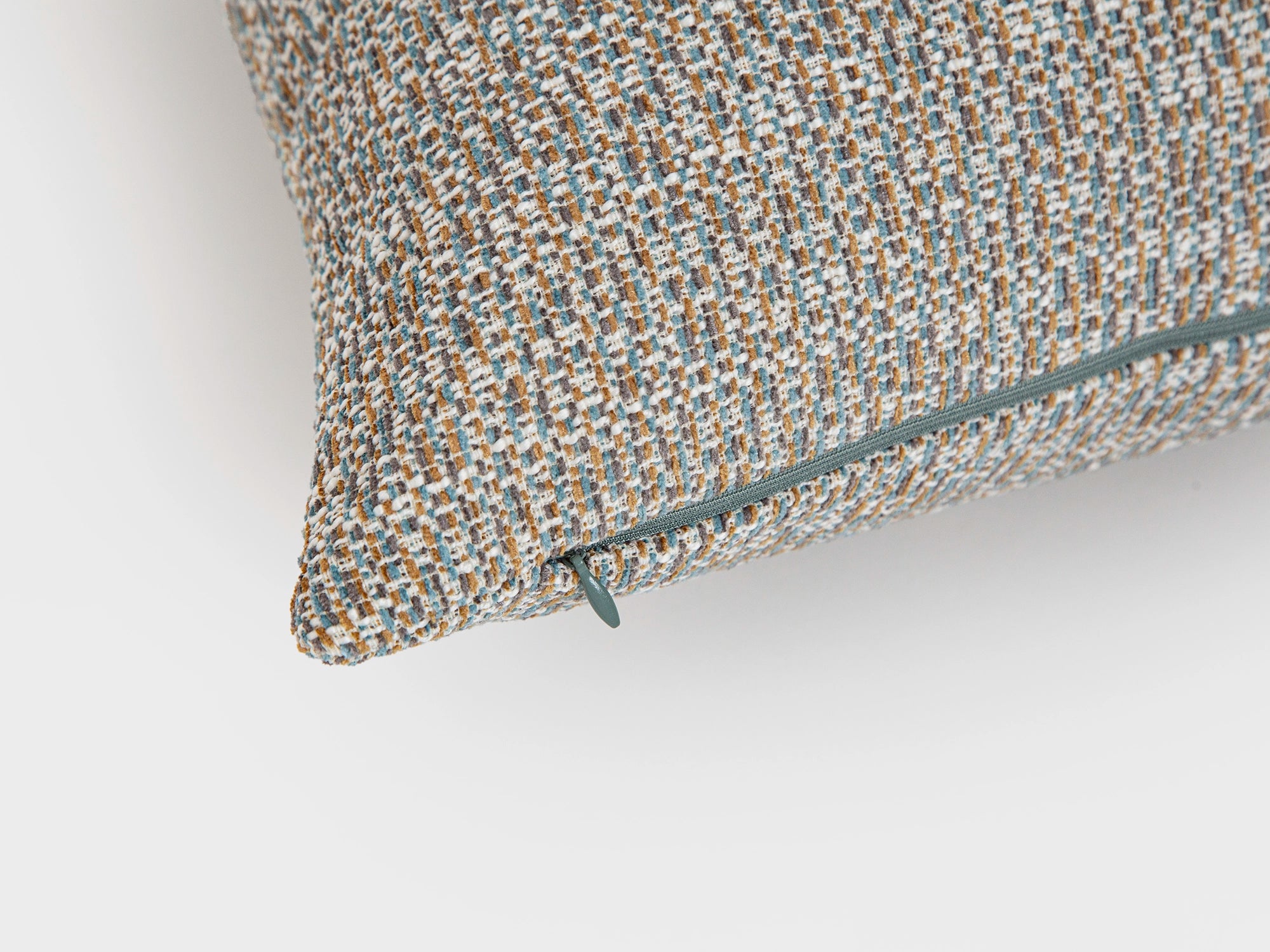 Light Blue Woven Pillow Cover – Melange