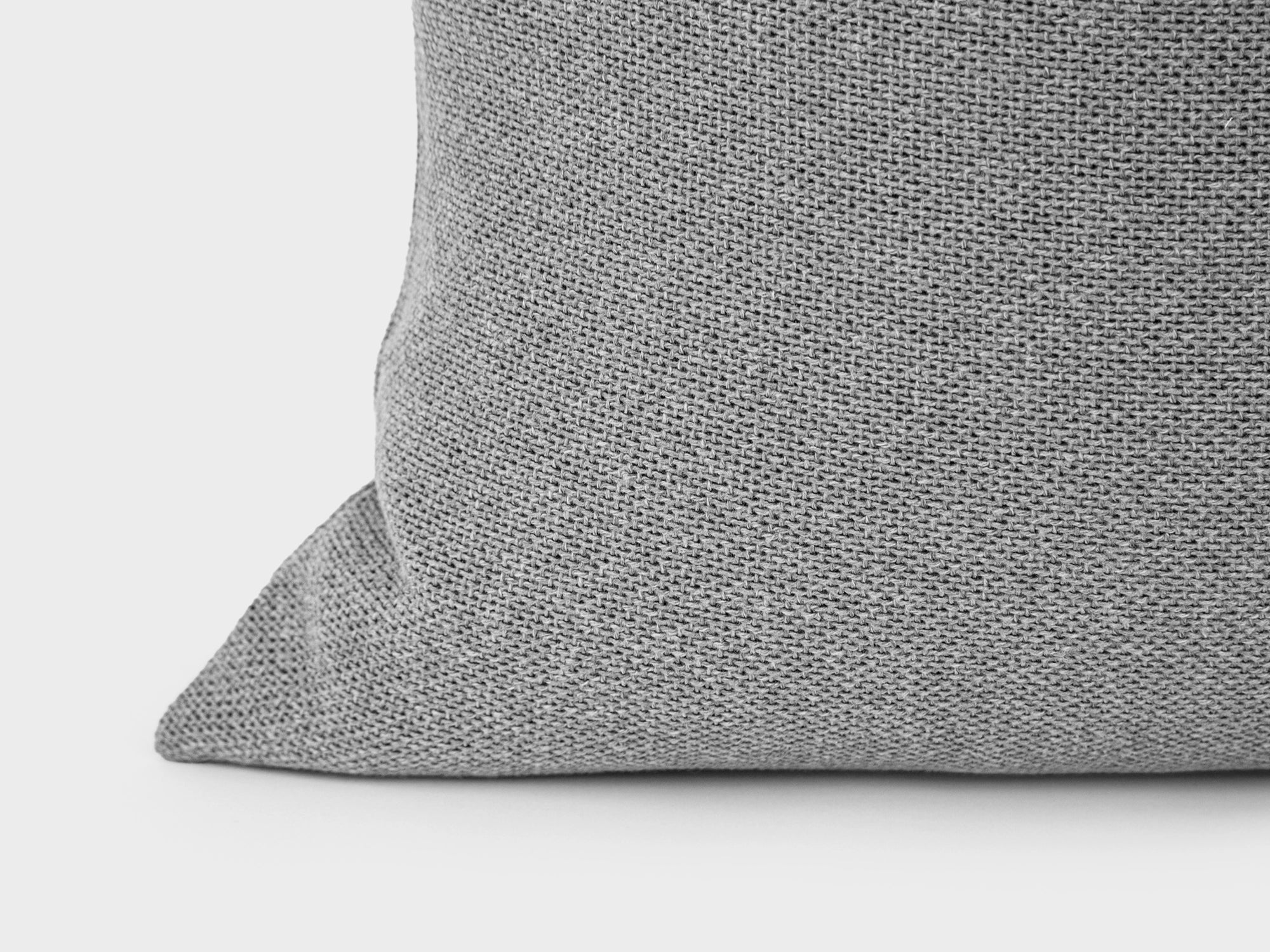 Light Gray Linen Woven Pillow Cover