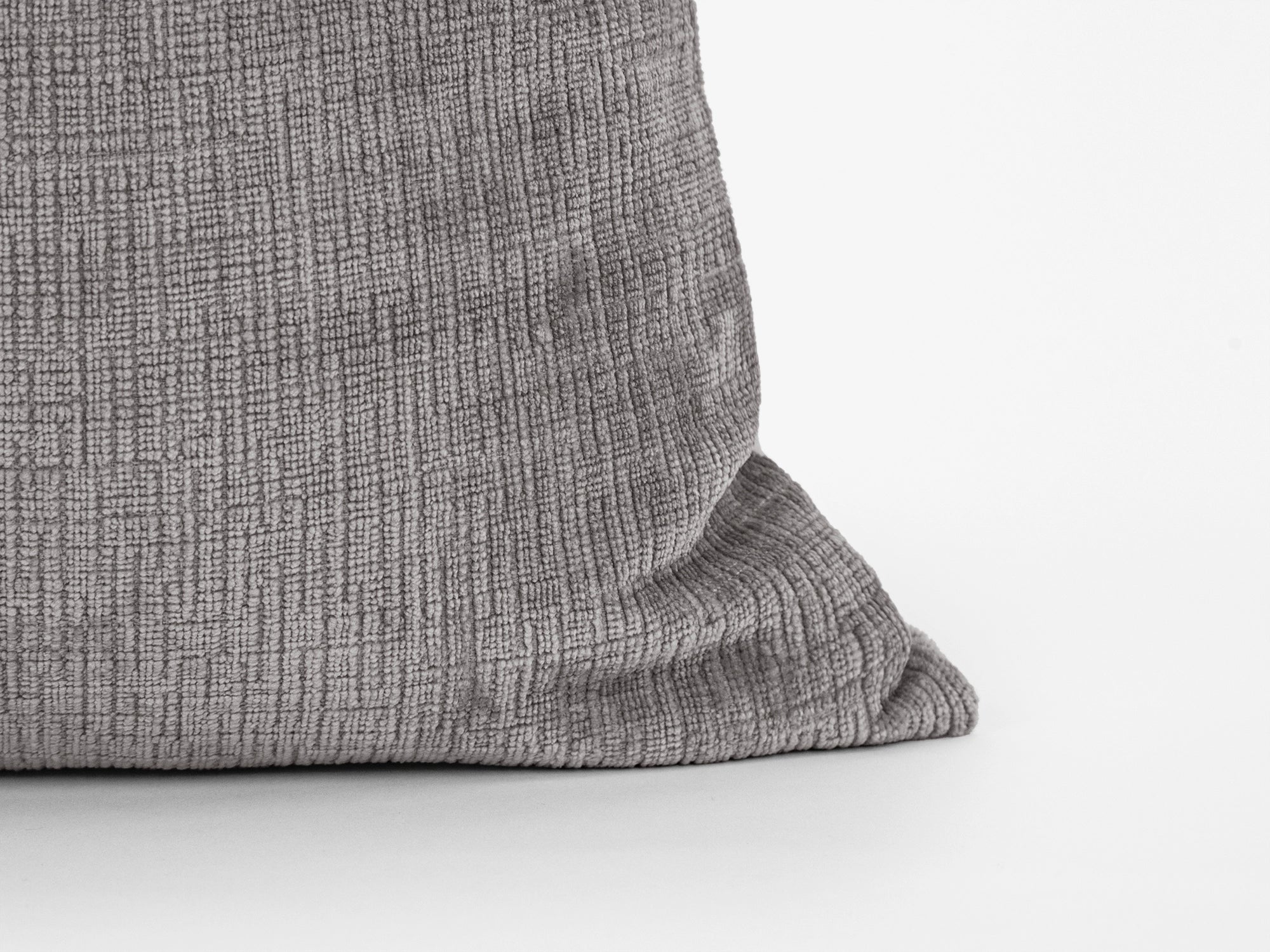 Light Gray Chenille Pillow Cover - Cozy