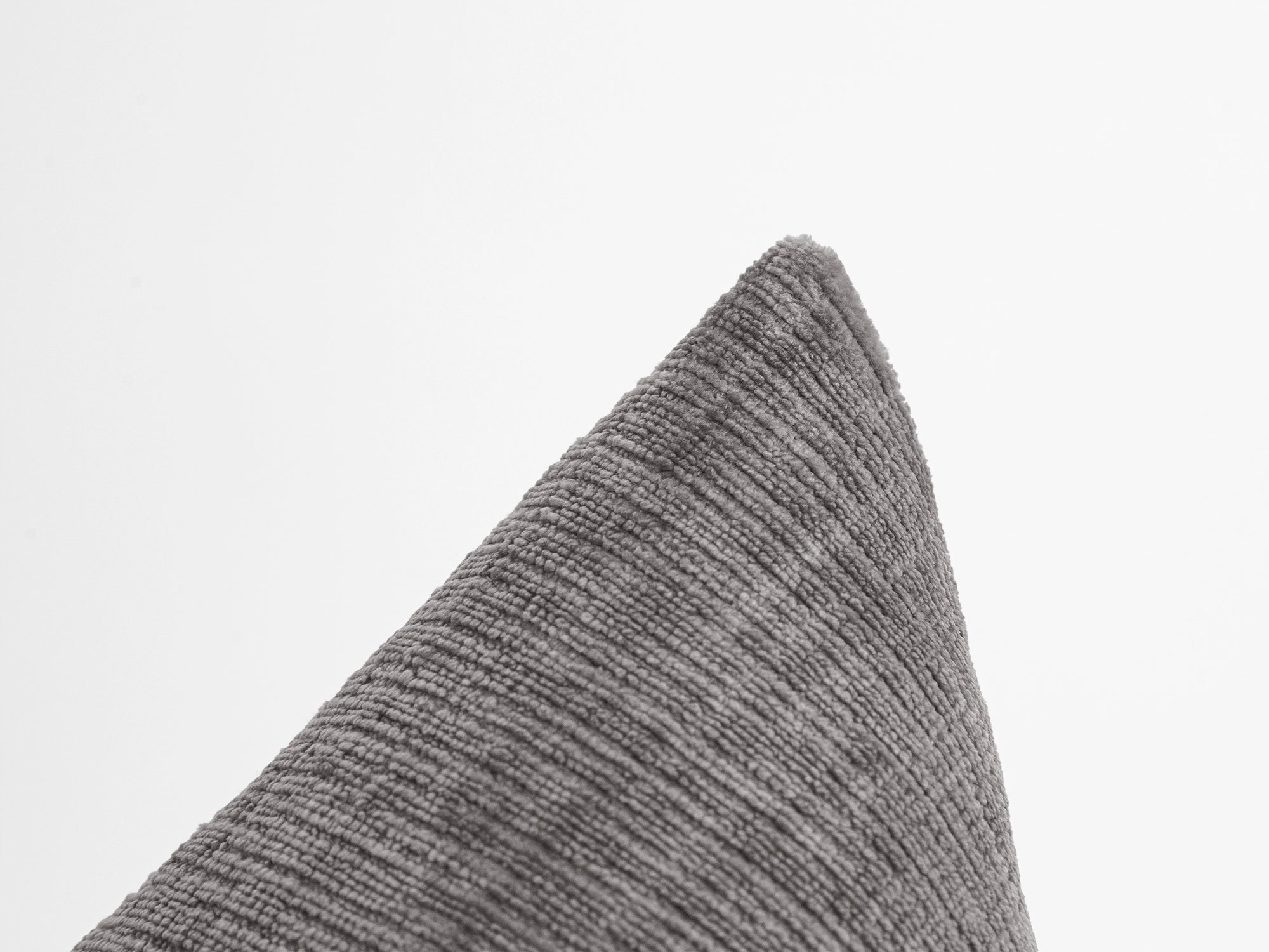 Light Gray Chenille Pillow Cover - Cozy