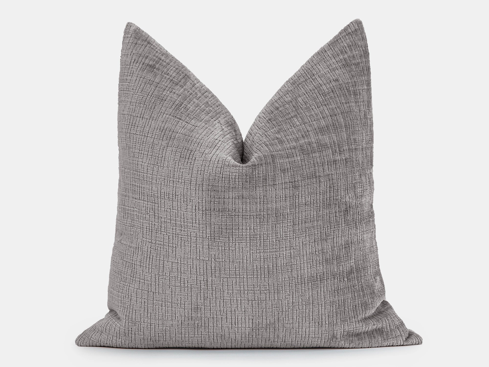 Light Gray Chenille Pillow Cover - Cozy